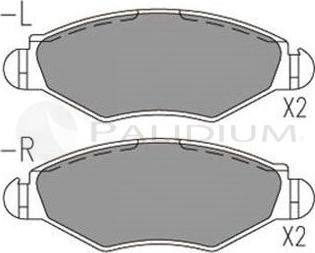 Ashuki P1-1013 - Kit pastiglie freno, Freno a disco autozon.pro