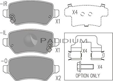 Ashuki P1-1012 - Kit pastiglie freno, Freno a disco autozon.pro