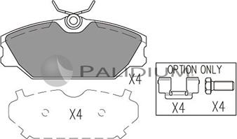 Ashuki P1-1017 - Kit pastiglie freno, Freno a disco autozon.pro