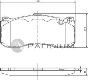 Ashuki P1-1089 - Kit pastiglie freno, Freno a disco autozon.pro