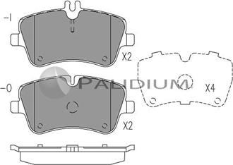 Ashuki P1-1039 - Kit pastiglie freno, Freno a disco autozon.pro