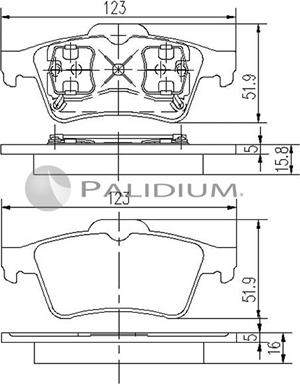 Ashuki P1-1034 - Kit pastiglie freno, Freno a disco autozon.pro