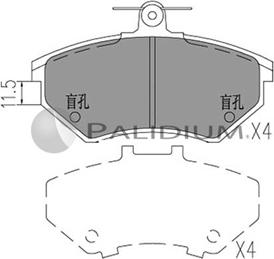 Ashuki P1-1035 - Kit pastiglie freno, Freno a disco autozon.pro