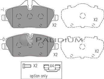 Ashuki P1-1031 - Kit pastiglie freno, Freno a disco autozon.pro