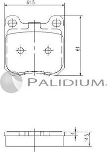 Ashuki P1-1038 - Kit pastiglie freno, Freno a disco autozon.pro