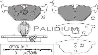 Ashuki P1-1037 - Kit pastiglie freno, Freno a disco autozon.pro