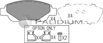 Ashuki P1-1024 - Kit pastiglie freno, Freno a disco autozon.pro