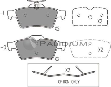 Ashuki P1-1021 - Kit pastiglie freno, Freno a disco autozon.pro