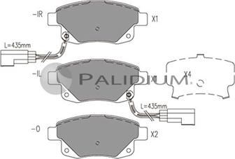 Ashuki P1-1074 - Kit pastiglie freno, Freno a disco autozon.pro