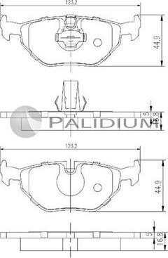 Ashuki P1-1076 - Kit pastiglie freno, Freno a disco autozon.pro