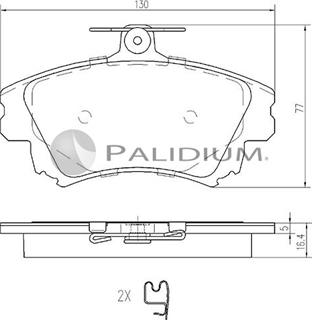 Ashuki P1-1078 - Kit pastiglie freno, Freno a disco autozon.pro