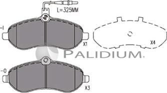 Ashuki P1-1145 - Kit pastiglie freno, Freno a disco autozon.pro