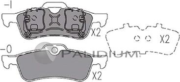 Ashuki P1-1140 - Kit pastiglie freno, Freno a disco autozon.pro