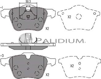 Ashuki P1-1148 - Kit pastiglie freno, Freno a disco autozon.pro