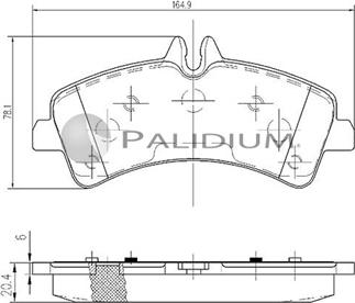 Ashuki P1-1142 - Kit pastiglie freno, Freno a disco autozon.pro