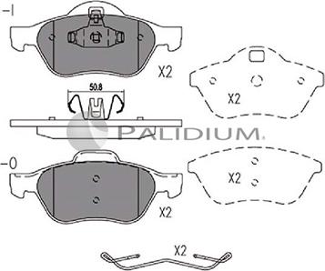 Ashuki P1-1153 - Kit pastiglie freno, Freno a disco autozon.pro