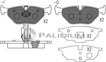 Ashuki P1-1109 - Kit pastiglie freno, Freno a disco autozon.pro