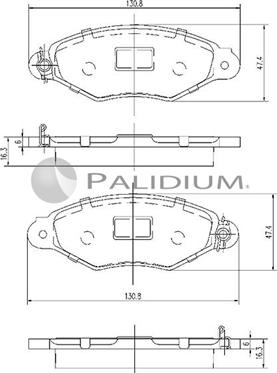 Ashuki P1-1108 - Kit pastiglie freno, Freno a disco autozon.pro