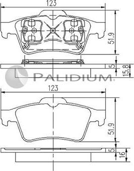 Ashuki P1-1107 - Kit pastiglie freno, Freno a disco autozon.pro