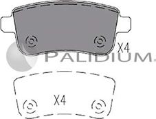 Ashuki P1-1114 - Kit pastiglie freno, Freno a disco autozon.pro