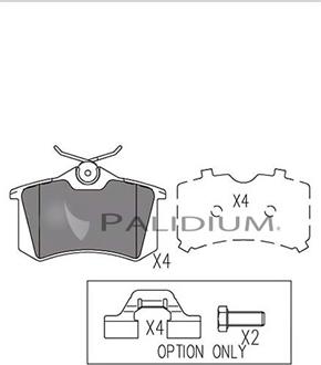 Ashuki P1-1118 - Kit pastiglie freno, Freno a disco autozon.pro