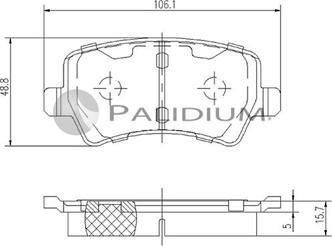 Ashuki P1-1113 - Kit pastiglie freno, Freno a disco autozon.pro