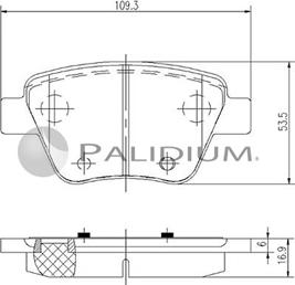 Ashuki P1-1185 - Kit pastiglie freno, Freno a disco autozon.pro