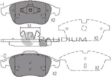 Ashuki P1-1139 - Kit pastiglie freno, Freno a disco autozon.pro