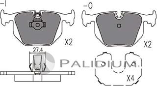 Ashuki P1-1137 - Kit pastiglie freno, Freno a disco autozon.pro