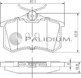 Ashuki P1-1121 - Kit pastiglie freno, Freno a disco autozon.pro