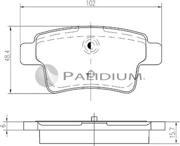 Ashuki P1-1179 - Kit pastiglie freno, Freno a disco autozon.pro