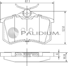 Ashuki P1-1172 - Kit pastiglie freno, Freno a disco autozon.pro