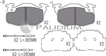 Ashuki P1-1395 - Kit pastiglie freno, Freno a disco autozon.pro