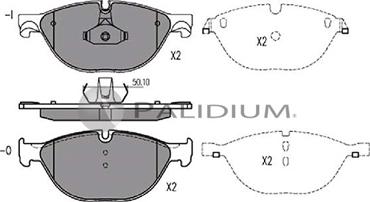 Ashuki P1-1341 - Kit pastiglie freno, Freno a disco autozon.pro