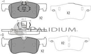 Ashuki P1-1353 - Kit pastiglie freno, Freno a disco autozon.pro