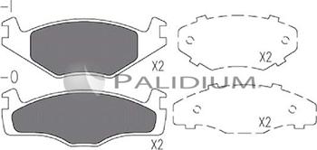 Ashuki P1-1309 - Kit pastiglie freno, Freno a disco autozon.pro