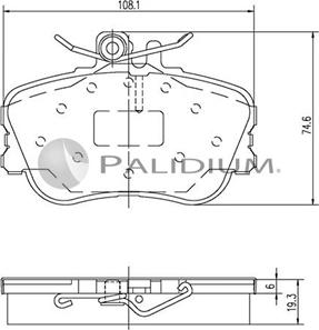 Ashuki P1-1300 - Kit pastiglie freno, Freno a disco autozon.pro