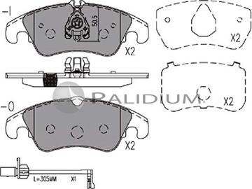 Ashuki P1-1332 - Kit pastiglie freno, Freno a disco autozon.pro