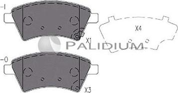 Ashuki P1-1325 - Kit pastiglie freno, Freno a disco autozon.pro