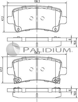 Ashuki P1-1245 - Kit pastiglie freno, Freno a disco autozon.pro