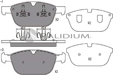 Ashuki P1-1246 - Kit pastiglie freno, Freno a disco autozon.pro