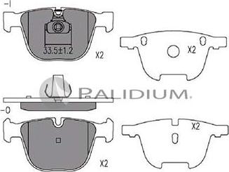 Ashuki P1-1243 - Kit pastiglie freno, Freno a disco autozon.pro