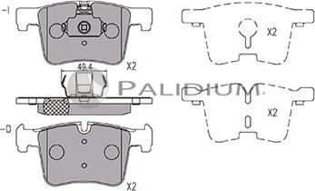 Ashuki P1-1255 - Kit pastiglie freno, Freno a disco autozon.pro