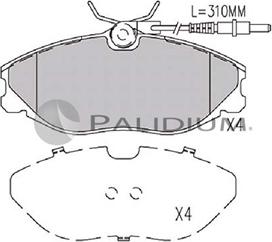 Ashuki P1-1264 - Kit pastiglie freno, Freno a disco autozon.pro