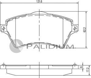 Ashuki P1-1204 - Kit pastiglie freno, Freno a disco autozon.pro