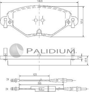 Ashuki P1-1200 - Kit pastiglie freno, Freno a disco autozon.pro