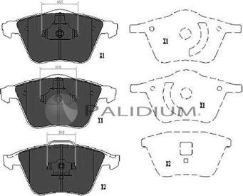 Ashuki P1-1224 - Kit pastiglie freno, Freno a disco autozon.pro