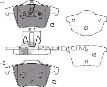 Ashuki P1-1228 - Kit pastiglie freno, Freno a disco autozon.pro