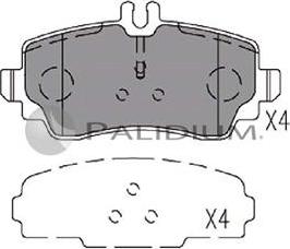 Ashuki P1-1271 - Kit pastiglie freno, Freno a disco autozon.pro