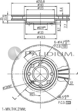 Ashuki P330-045 - Discofreno autozon.pro